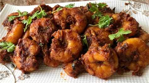 Andhra Prawn Fry Recipe Awesome Cuisine