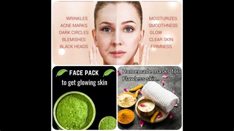 2 Homemade Face Masks For Clear Glowing And Healthy Skin Youtube