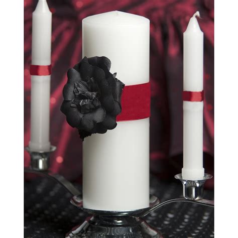 Gothic Romance Wedding Unity Candle Set