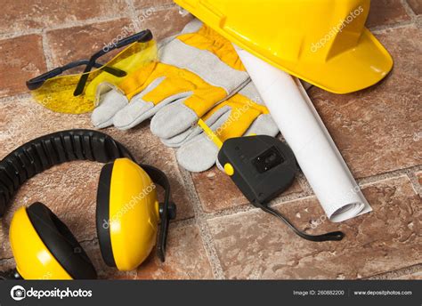 Standard Construction Safety Equipment — Stock Photo © Yayimages 260882200