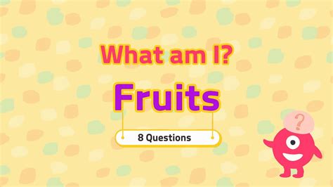 What Am I Fruits Riddles Quizzes For Kids Youtube