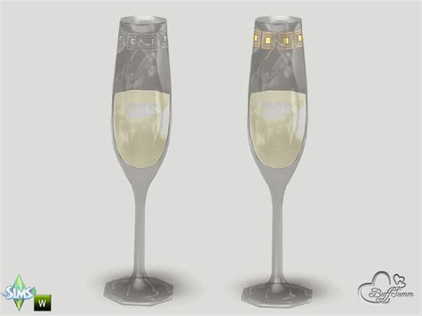 The Sims Resource New Year Champagne Glas