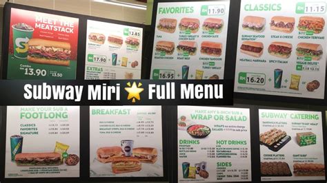 Subway is keeping it going with the great deals and the daily sub of the day. SUBWAY Menu (including prices) in Miri City, Bintang ...