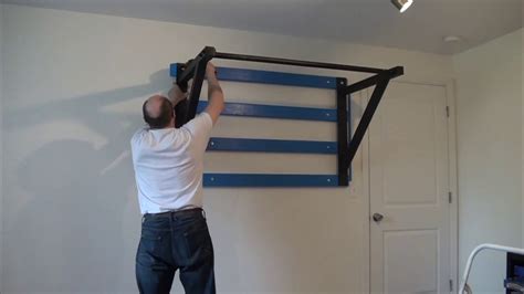 Сross Fit Chin Up Bar Wall Mounted Installation Youtube