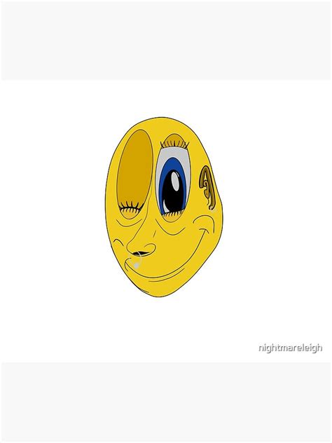 Weird Smiley Face Poster For Sale By Nightmareleigh Redbubble