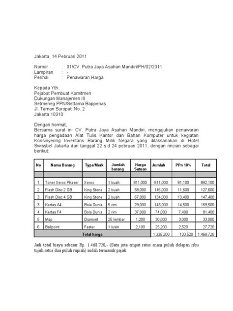 Sebab, negosiasi awal dilakukan melalui surat penawaran. Contoh Laporan Kegiatan Kerjasama Sekolah Dengan Puskesmas ...