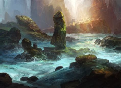 Theros Island 236 By Adam Paquette Basic Land Art
