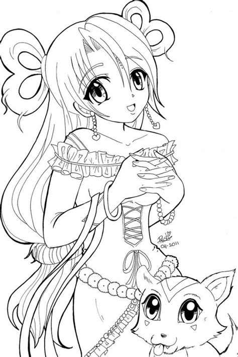 When you open the kawaii coloring book, you will enter a world filled with the sweetest and cutest characters ever. Anime Coloring Pages - GetColoringPages.com