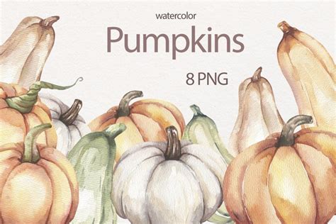 Watercolor Pumpkins Collection 827646