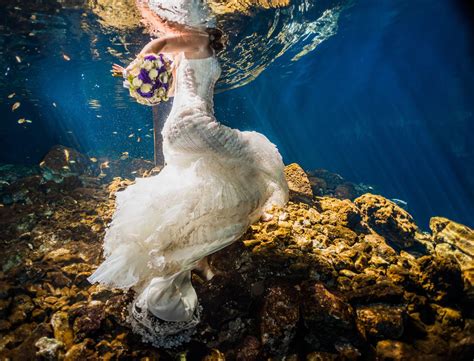 Michelle And Seans Underwater Trash The Dress