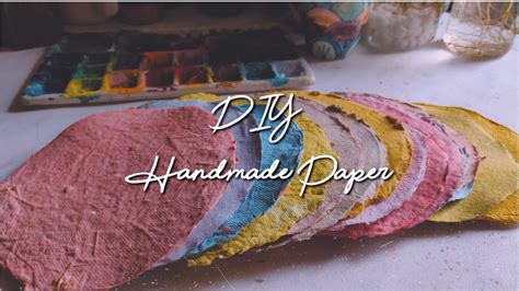 Diy Handmade Paper How To Make Handmade Paper Without Frame Recycle