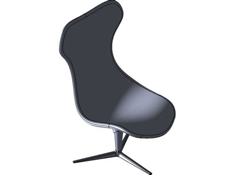 Solidworks Chair 4 3d Cad Model Library Grabcad