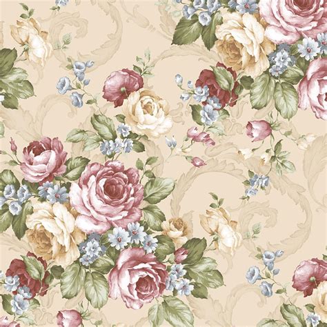 Norwall Grand Floral Wallpaper Ch22529 The Home Depot