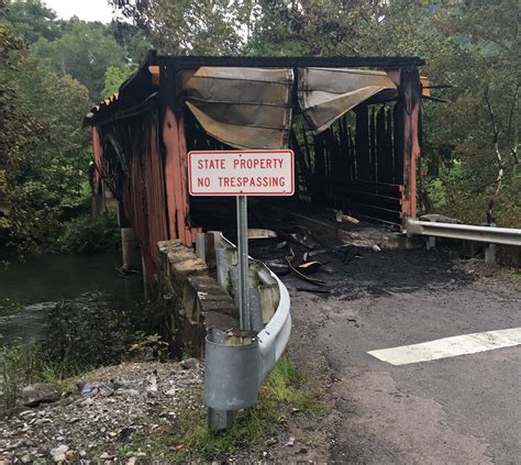 investigators report progress in covered bridge arson fire probe wv metronews