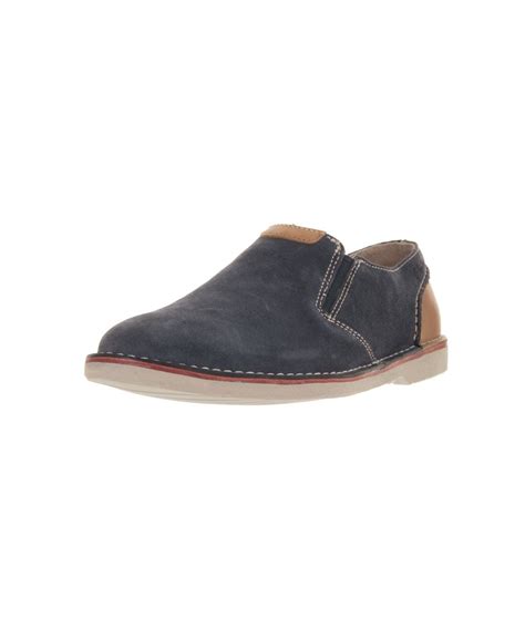 Clarks Mens Hinton Easy Casual Shoe In Blue Modesens Clarks Mens