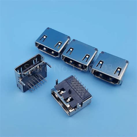 5pcs Micro Usb Type B Female 5 Pin Dip Ejector Socket Connector