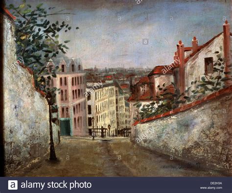 Rue Du Mont Cenis Montmartre C1914 C1919 Artist Maurice Utrillo