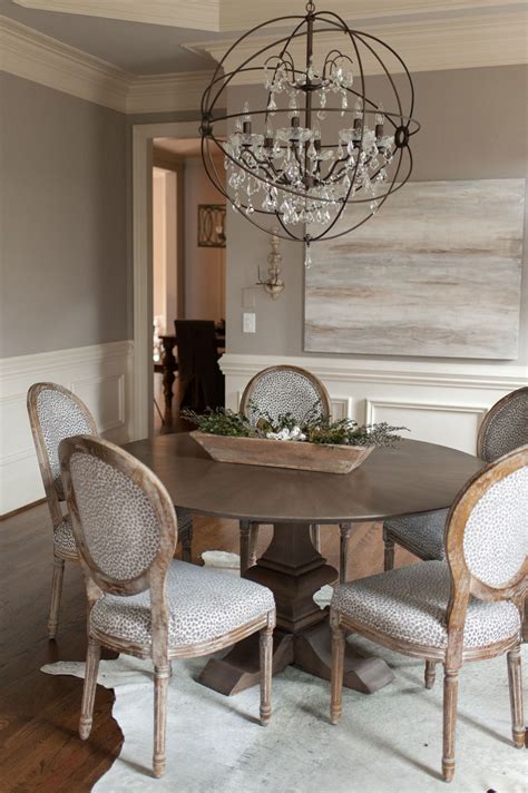 Romantic Transitional Dining Room — Sara Lynn Brennan Interiors