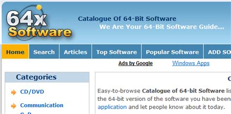 3 Websites To Find Software Compatible With 64 Bit Operating Systems