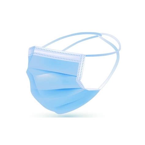 adult disposable surgical 3 ply face mask head loop 50 pcs tots porter