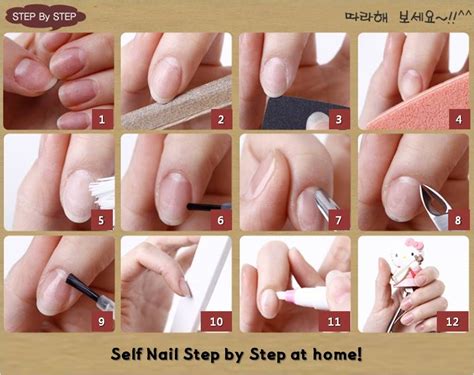 Nail Design Ideas To Do At Home Step By Step How To Do Coloured Acrylic Nails Step By Step