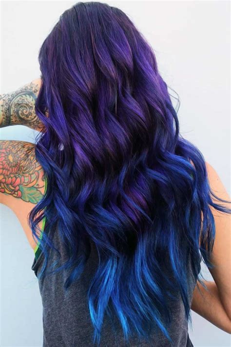 45 Trendy Styles For Blue Ombre Hair In 2020