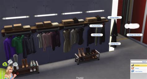 Mod The Sims Functionnal Mounted Wall And Racks Dressers