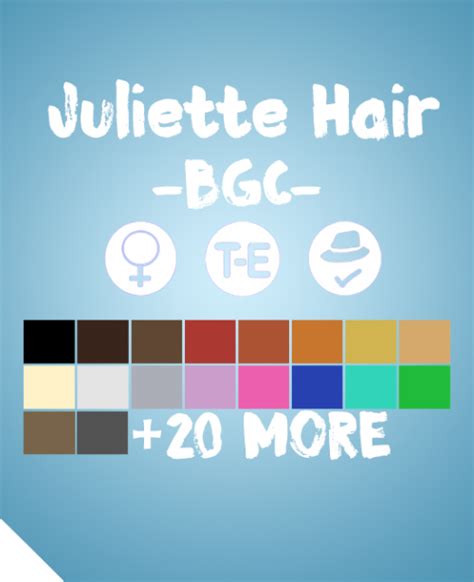 Aharris00britney Juliette Hair Bgc 18 Ea Fantayzia Maxis Match