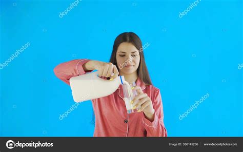 Girl Pouring Milk On Herself Telegraph