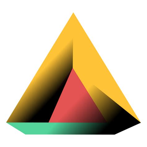 Triangle Pyramid 3d Illustration Transparent Png And Svg Vector File