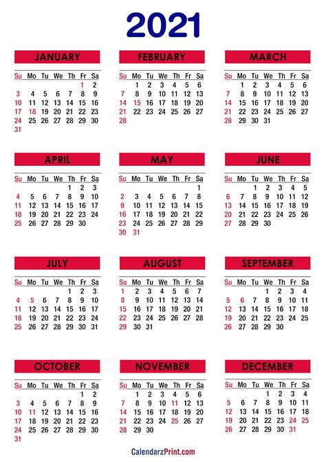 See more holidays in other years, click on one of the links below or view the 2021 calendar. 2021 calendar with holidays printable free colorful 2 ...