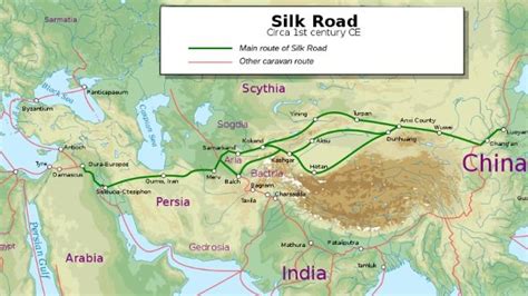Silk Road Maps Useful Map Of The Ancient Silk Road Routes Silk Images And Photos Finder