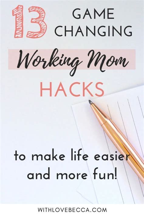13 Best Working Mom Hacks That Make Life Easier And More Fun With Love