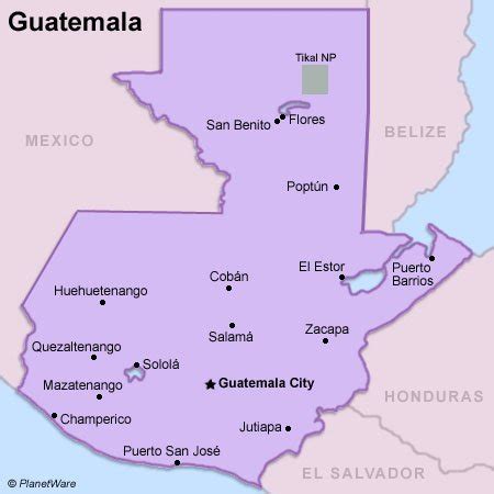 It's located in peten region close to the border with belize. Guatemala Travel Guide | PlanetWare