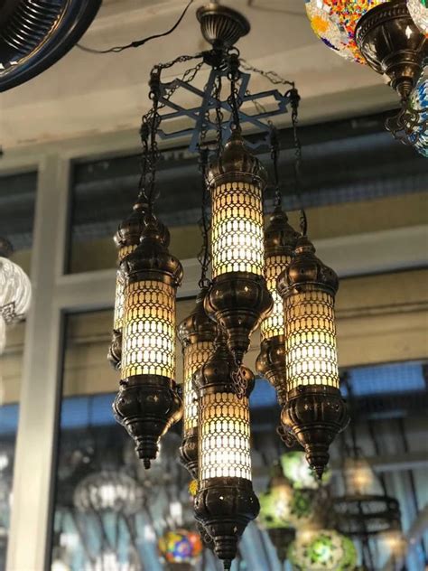 Turkish Ottoman Chandelier Lantern Shaped Lamps Turkish Decor