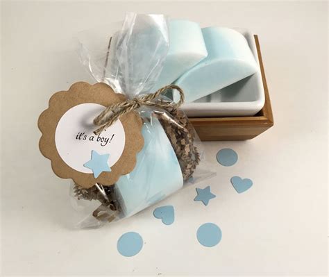 Blue Baby Shower Party Favors Gender Reveal 20 Shea Butter Soaps It