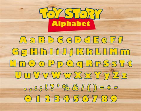 Toy Story Font Svg Toy Story Alphabet Toy Story Numbers Toy Story