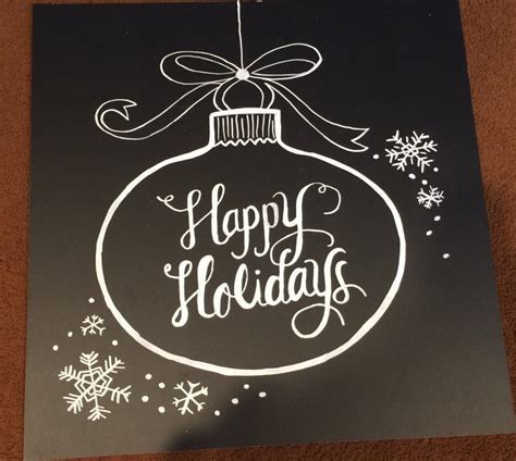 Happy Holidays Chalkboard Sign