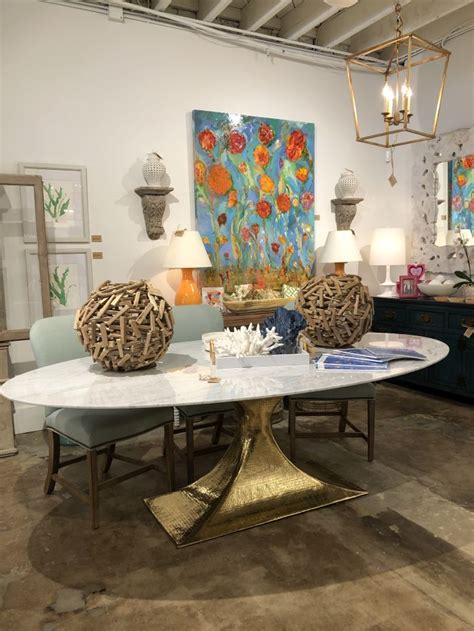 Kitchen & diningkitchen dining room pantry great room breakfast nook. 95" Oval Stone Top Dining Table with Hammered Metal Base ...
