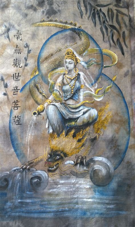 Kuan Yin And Dragon Ii Art Print Tilly Campbell Allen ~ Dakini As Art