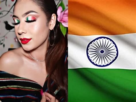 Independence Day 2020 Style Inspiration Tricolour Makeup And Hair