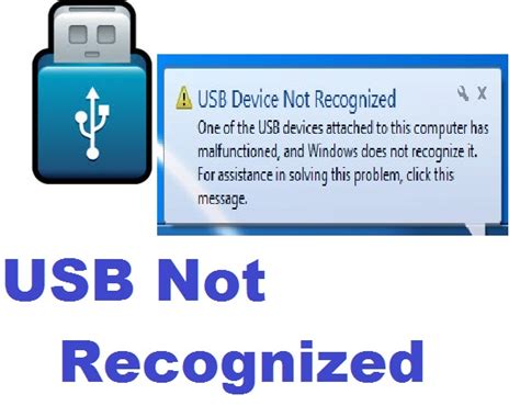 Fix Usb Device Not Recognized Windows1087 Solved