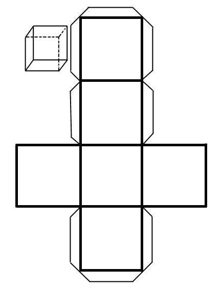 Cómo hacer un cubo de cartulina Un cubo es un poliedro de seis caras cuadrada Figuras