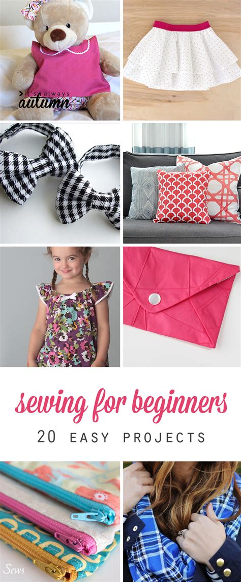 There are dresses, suits and even veils so if you are planning a wedding and. 20 easy sewing projects for beginners - It's Always Autumn