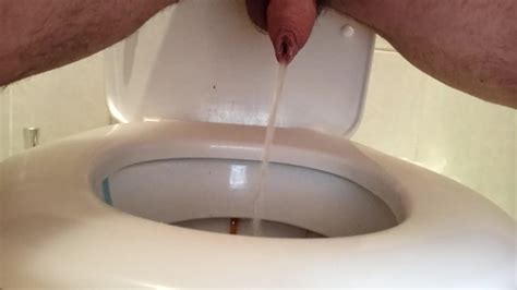 Peeing In A Dirty Public Toilet Uncut Dick With A Lot Of Foreskin