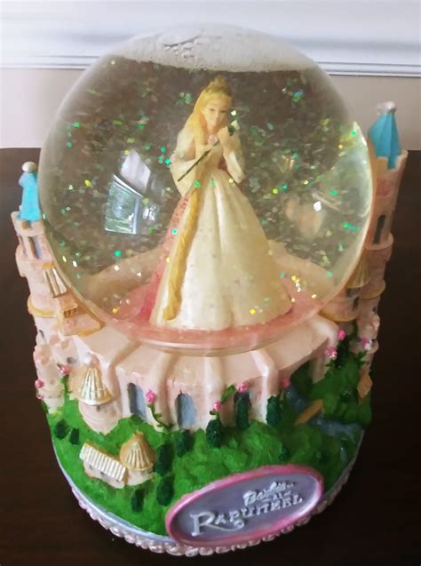 Barbie Como Rapunzel Musical Snow Globe Etsy