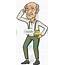 A Bewildered Old Man – Clipart Cartoons By VectorToons
