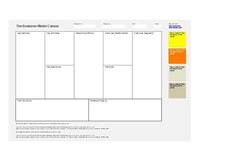 Business Model Canvas Template Excel Pdfsimpli