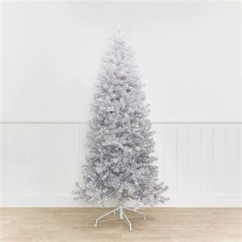 Claus Tree 7ft Pre Lit Led Ombre Grey Urban Barn