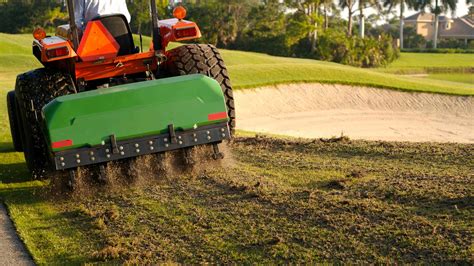 As with most larger lawn projects, such as planting grass seed, it's best to aerate during or right before the time your grasses reach their peak time for natural growth. Should you aerate your own lawn? A golf superintendent explains.